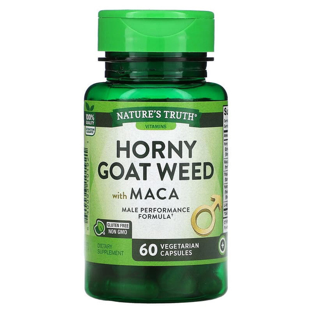 Natures Truth Vitamins Horny Goat Weed With Maca Quick Release Capsules, 60 Ea